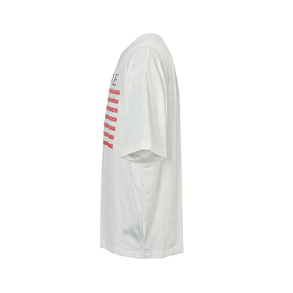 RHUDE Marlboro retro USA flag logo printed short sleeves
