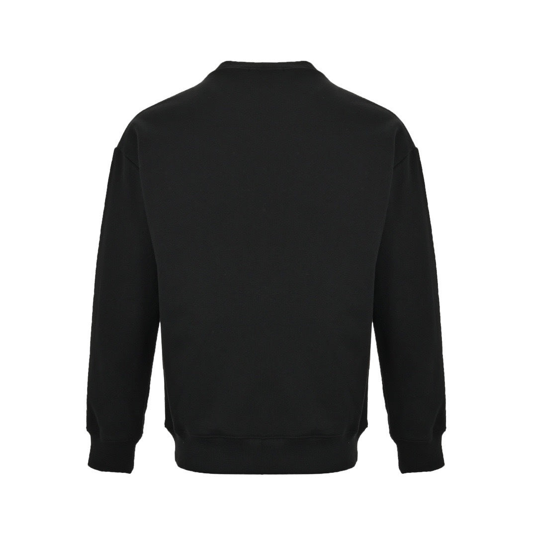 Dior 23Fw gradient floral letter embroidered round neck sweatshirt