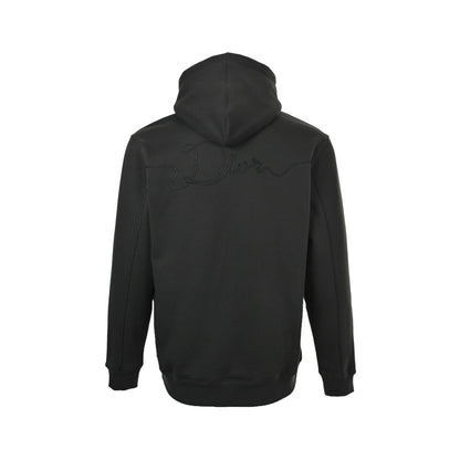 Dior signature embroidered hooded sweatshirt