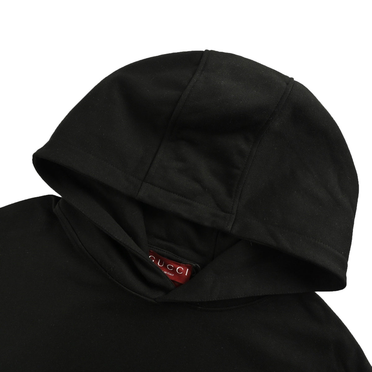 Gucci 25Fw dark letter logo embroidered hooded sweatshirt