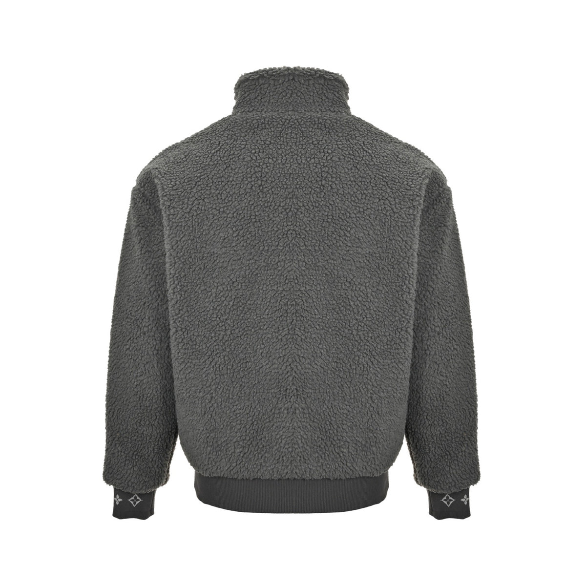Louis Vuitton 24Fw leather sherpa stand collar jacket