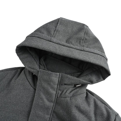 Prada multi-pocket logo letter hooded cotton jacket