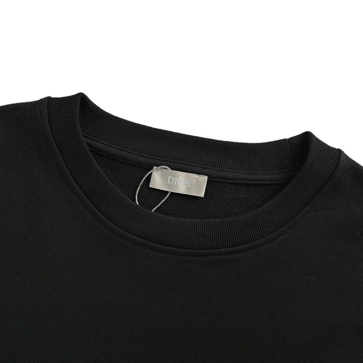 Dior 25Fw presbyopic gradient half-length printed round neck sweatshirt