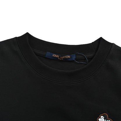 Louis Vuitton floral embroidered short sleeves
