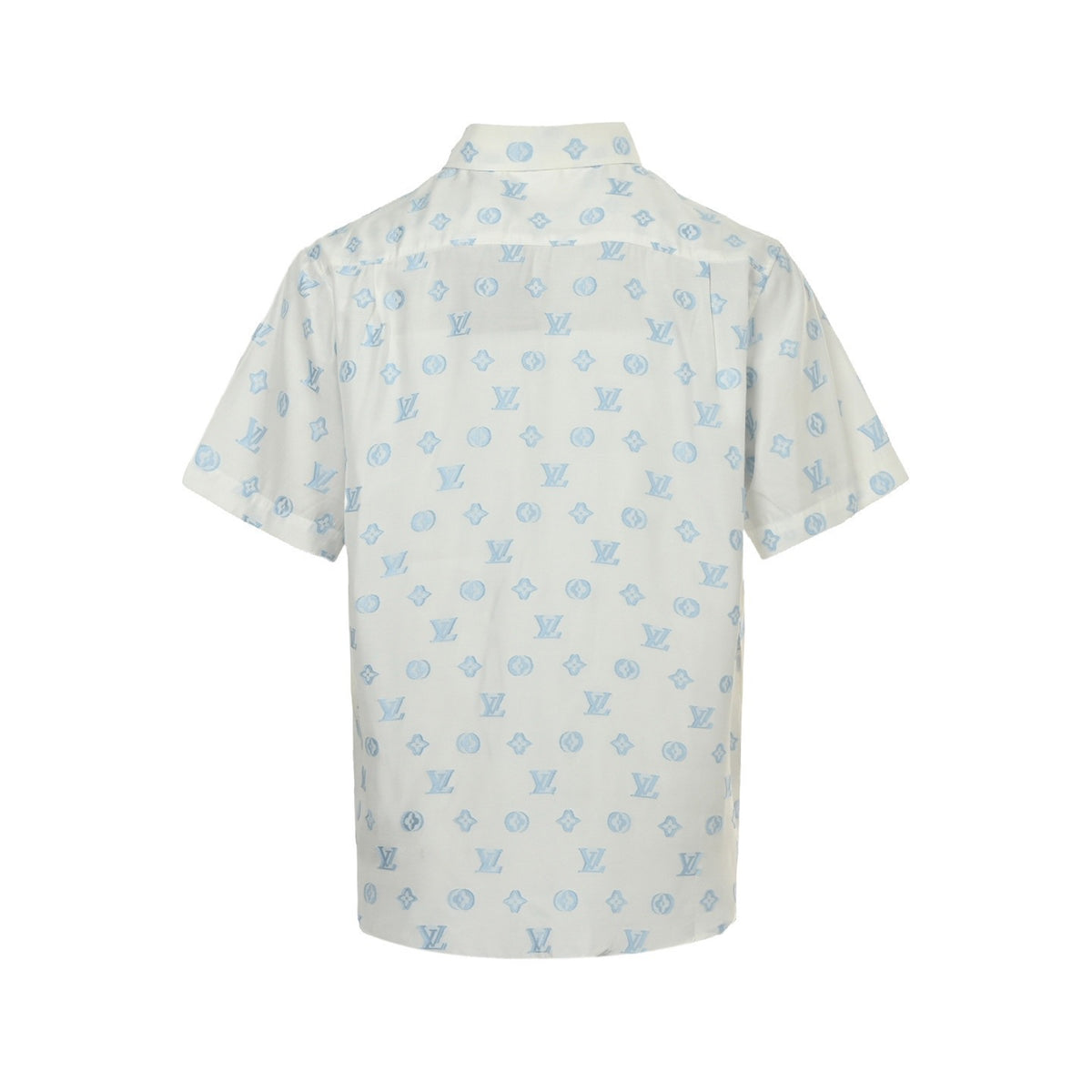 Louis Vuitton 25ss jacquard all-over printed old flower short-sleeved shirt