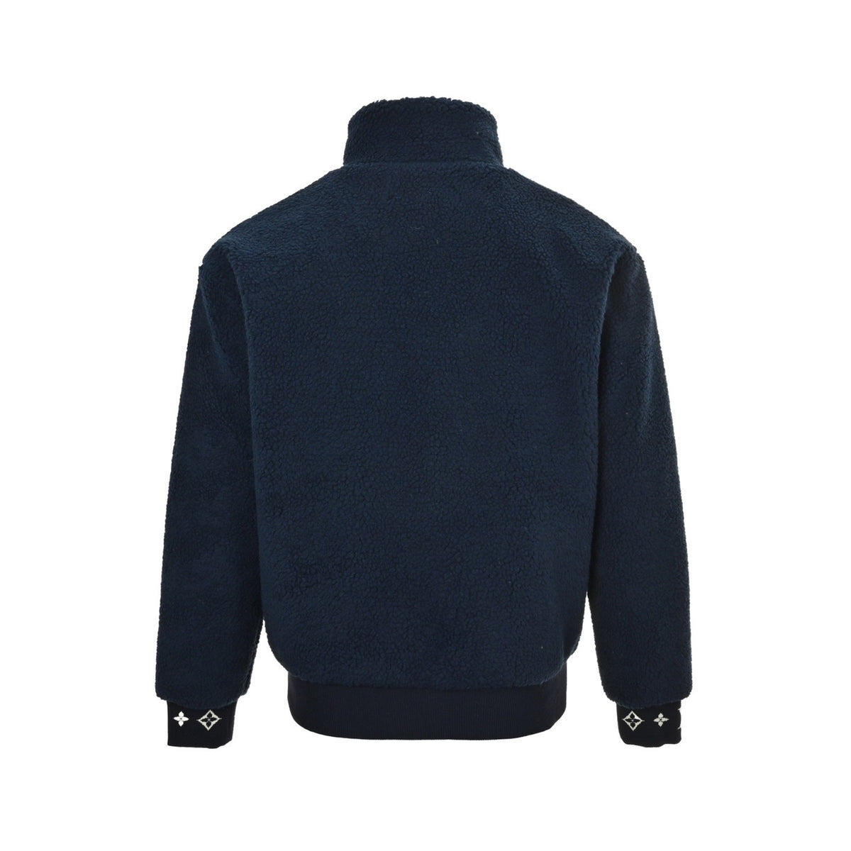 Louis Vuitton 24Fw leather sherpa stand collar jacket