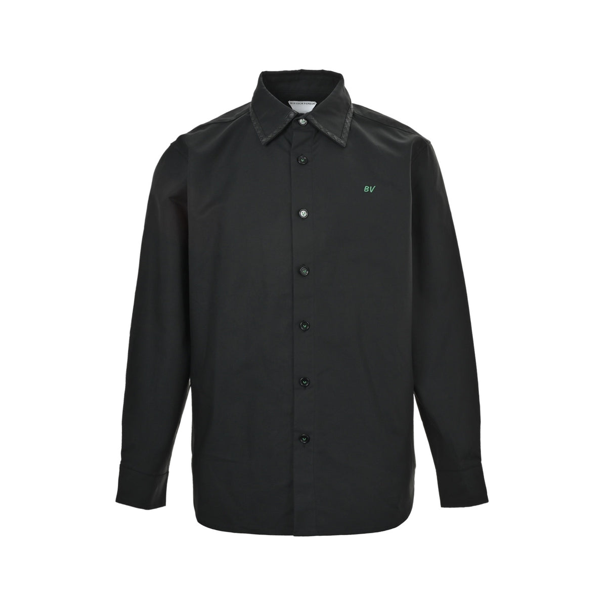 BOTTEGA VENETA BV small label woven leather collar jacket