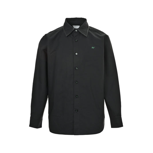 BOTTEGA VENETA BV small label woven leather collar jacket