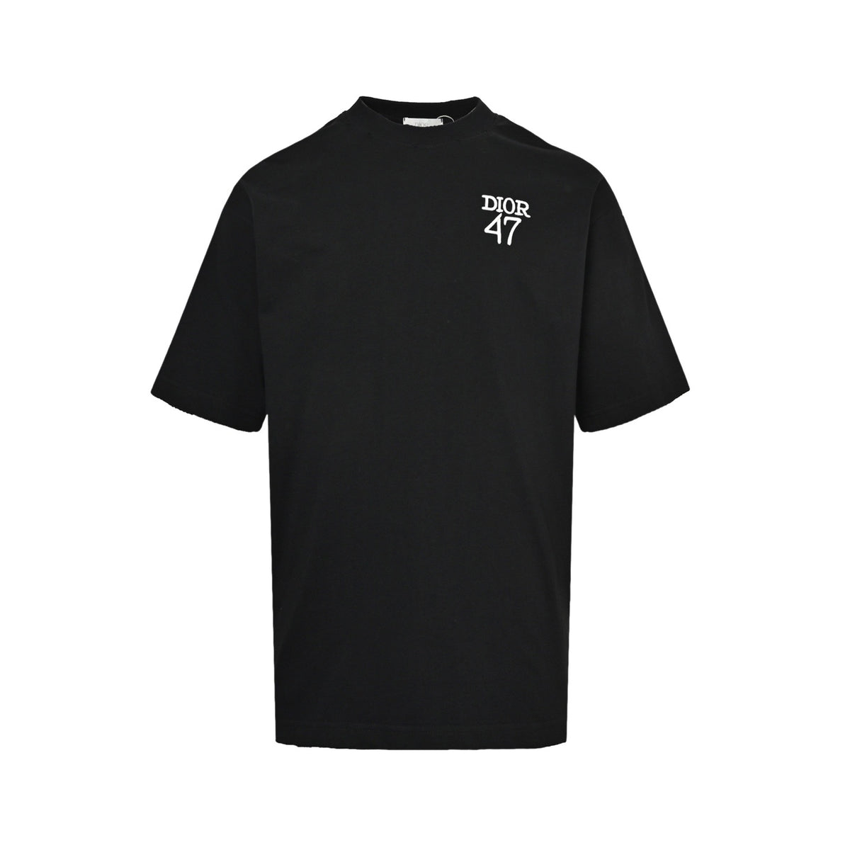 Dior 26ss letter embroidered patch short sleeves