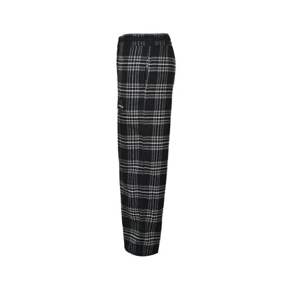 Chrome Hearts all-over plaid cross leather label trousers