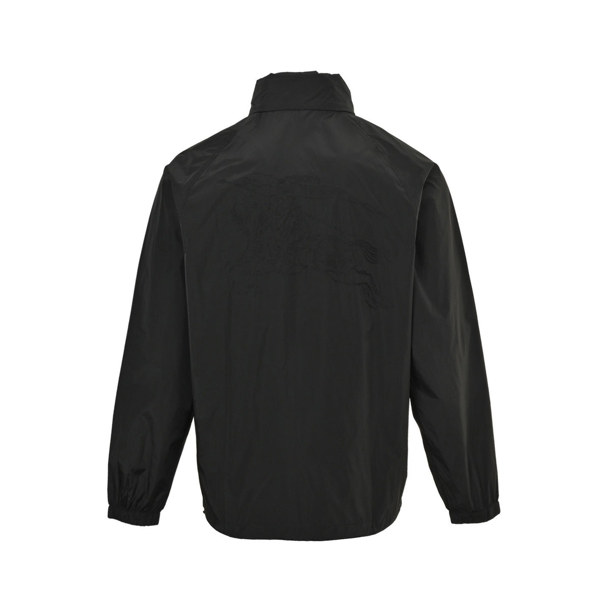 Burberry 25Fw solid color hidden hood jacket with horse embroidery on the back