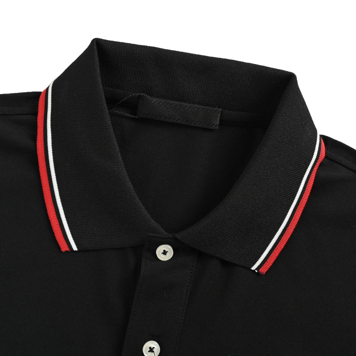 Prada silicone trim Polo short sleeves