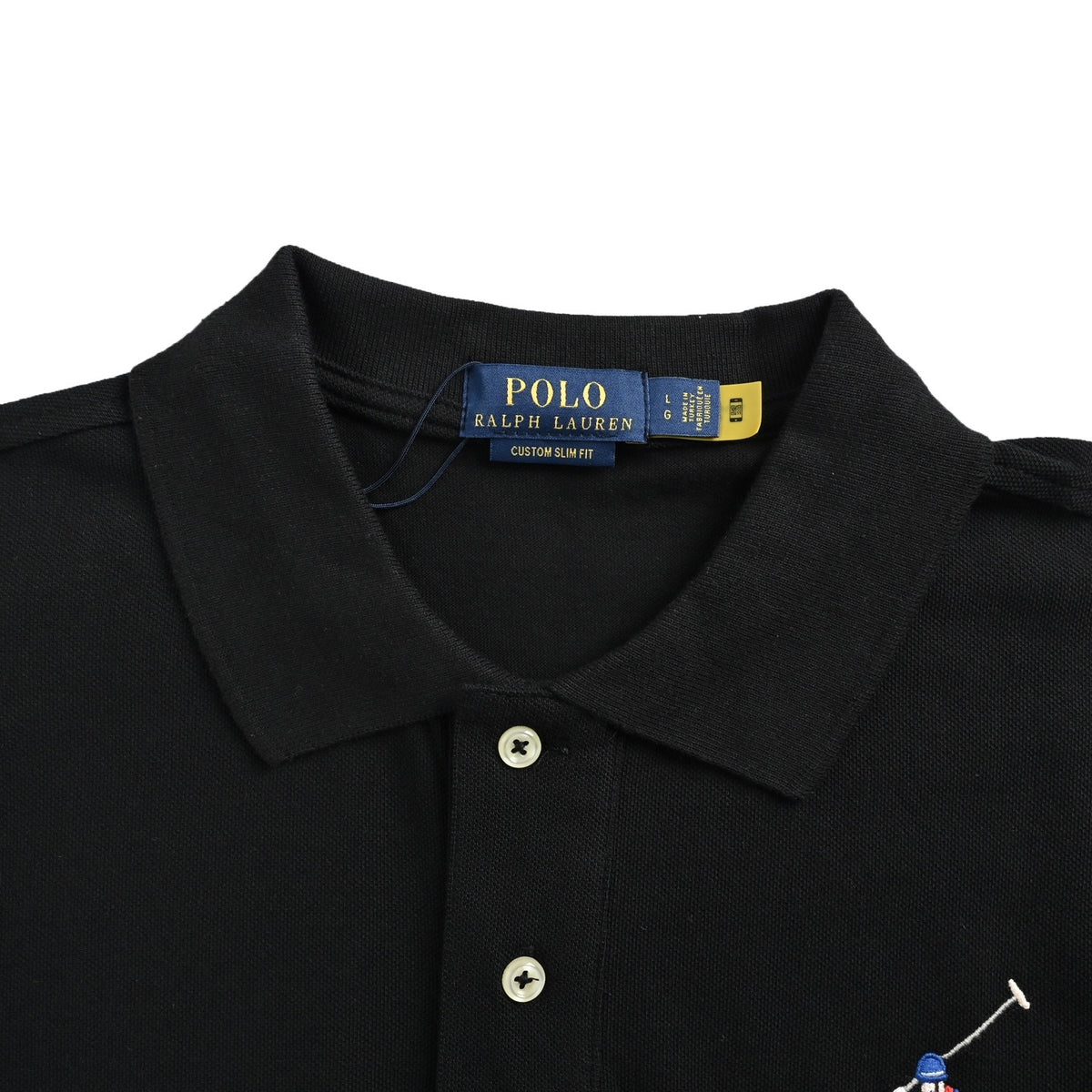 Ralph Lauren colorful large logo embroidered Polo short sleeves