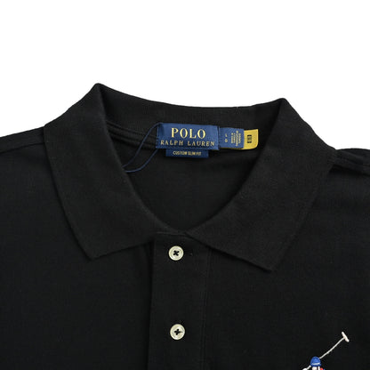 Ralph Lauren colorful large logo embroidered Polo short sleeves