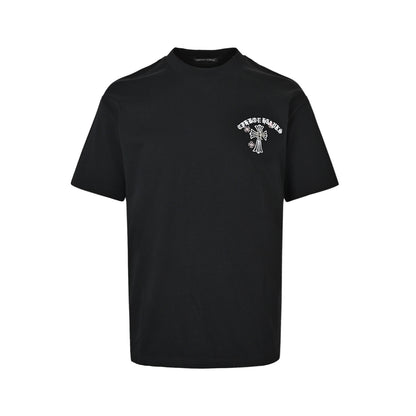 Chrome Hearts/Chrome Heart 26ss Sanskrit cross embroidered short sleeves