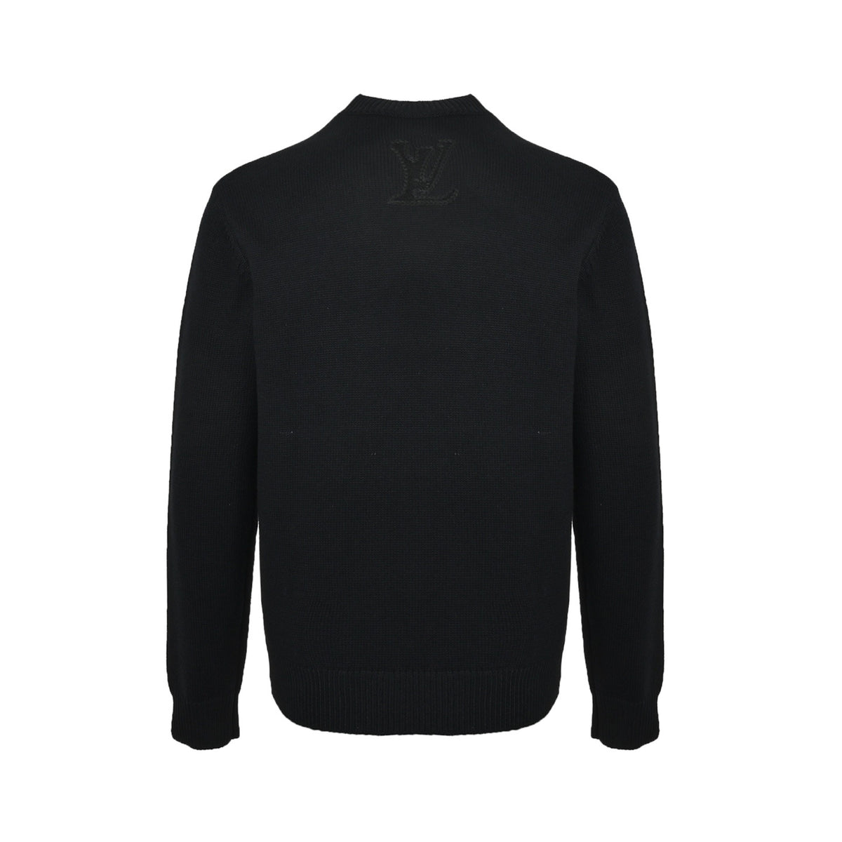 Louis Vuitton 25Fw dark pattern embroidered old flower jacquard sweater