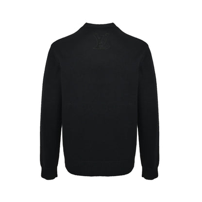 Louis Vuitton 25Fw dark pattern embroidered old flower jacquard sweater