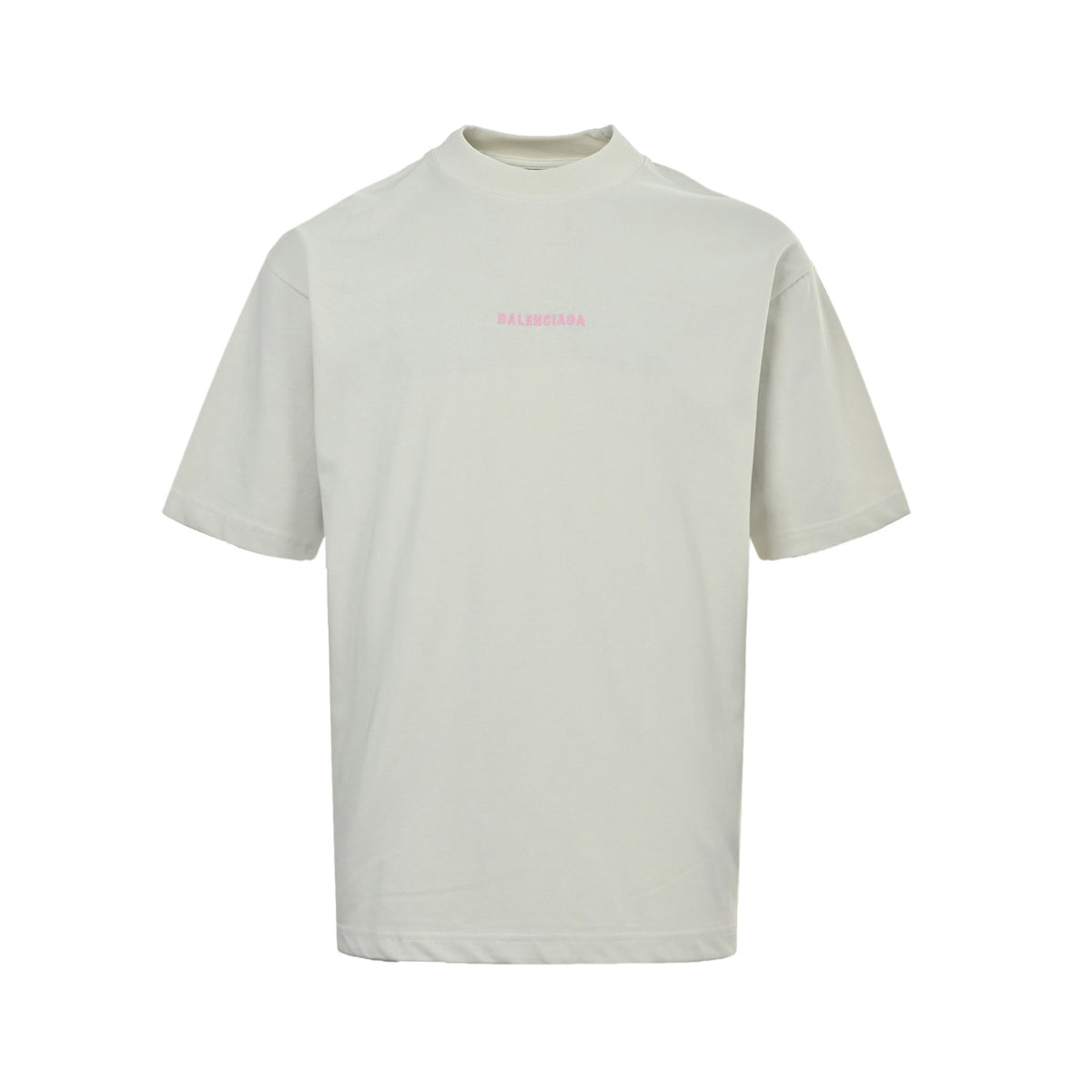 Balenciaga 26ss embroidered logo short sleeves on front and back
