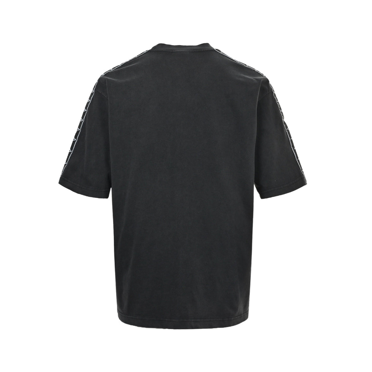 Balenciaga/Balanciaga 26ss string logo webbing washed short sleeves