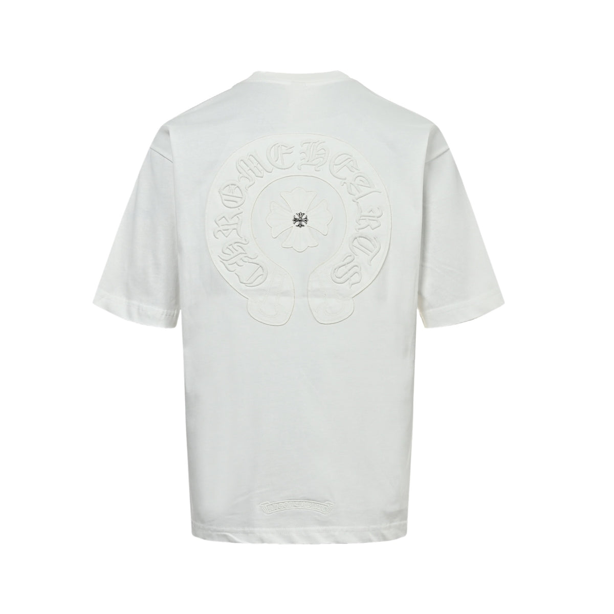 Chrome Hearts/Chrome Heart 26ss burnt patch embroidered letter short sleeves