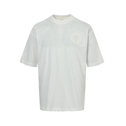 Chrome Hearts/Chrome Heart 26ss burnt patch embroidered letter short sleeves