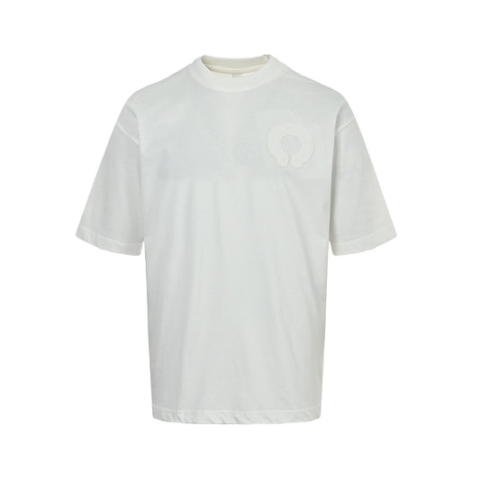 Chrome Hearts/Chrome Heart 26ss burnt patch embroidered letter short sleeves