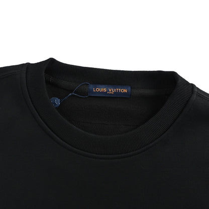 Louis Vuitton 25Fw Earth print crew neck sweatshirt