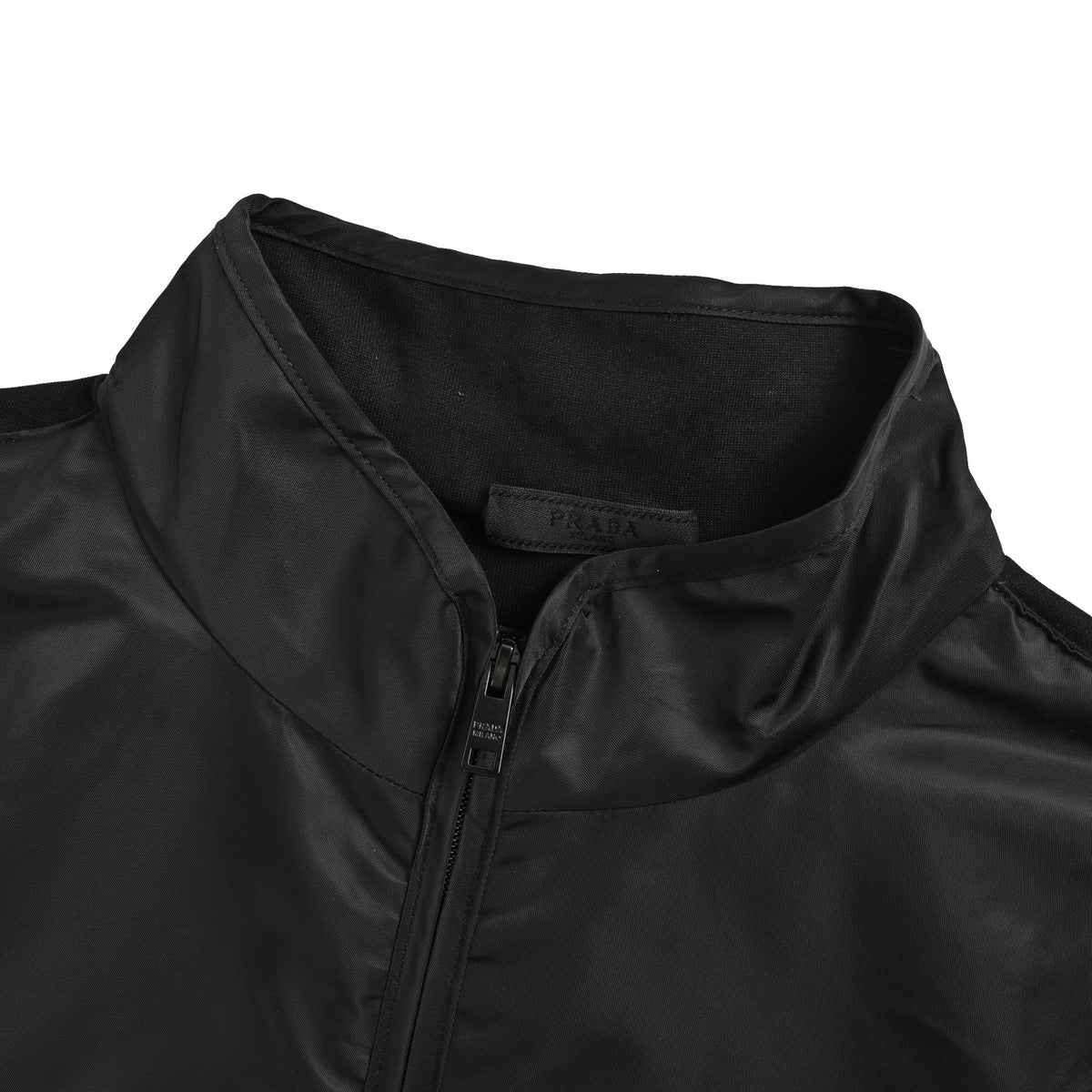 Prada Re-Nylon nylon half-zip patchwork jacket