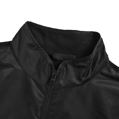 Prada Re-Nylon nylon half-zip patchwork jacket
