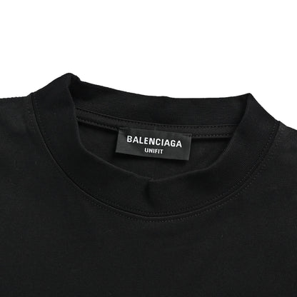 Balenciaga/Balanciaga hem Paris label short sleeves