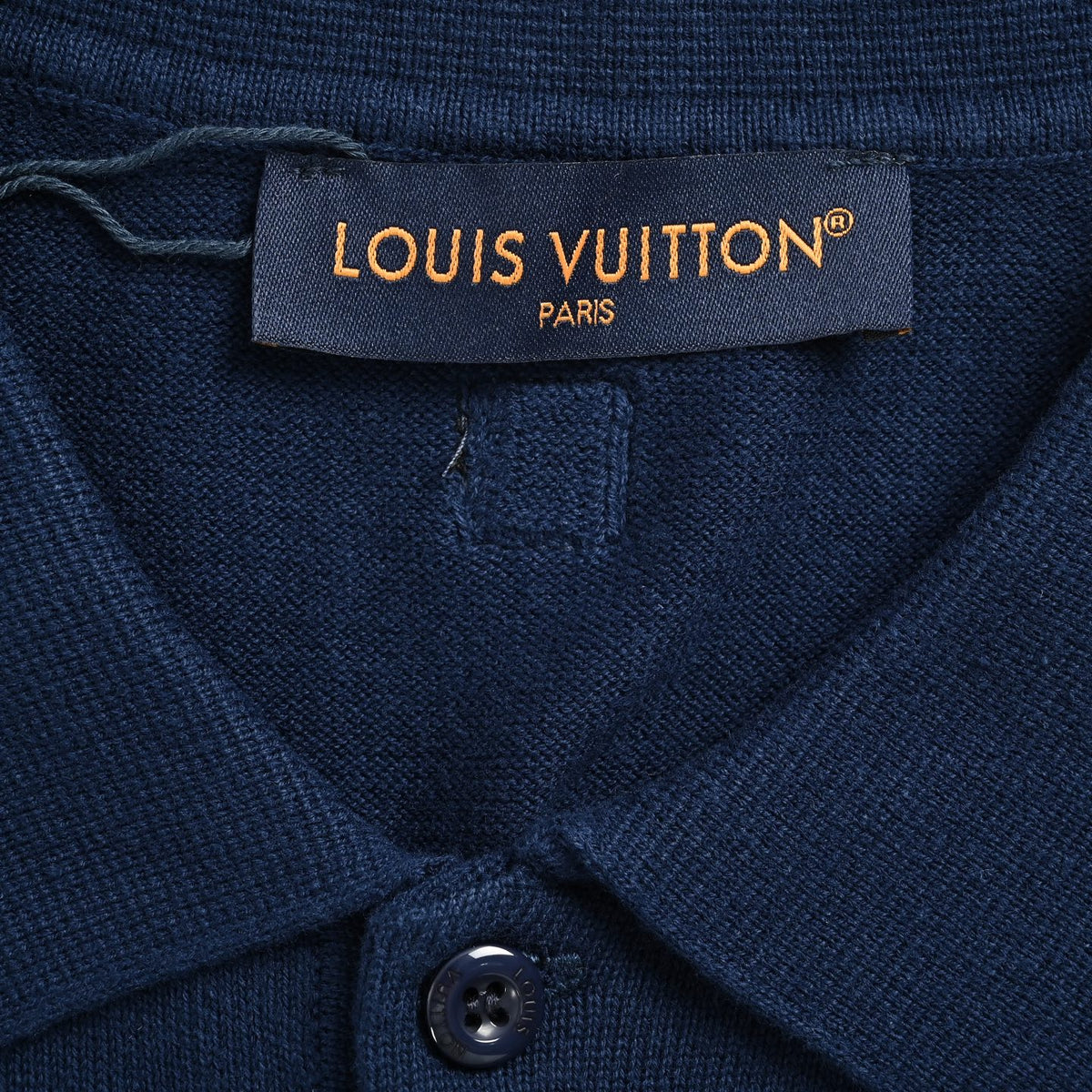 Louis Vuitton 26ss hollow letter jacquard knitted Polo short sleeves