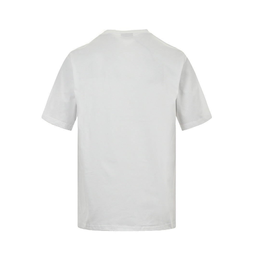 Balenciaga 24ss blurred letter three-dimensional printed short sleeves