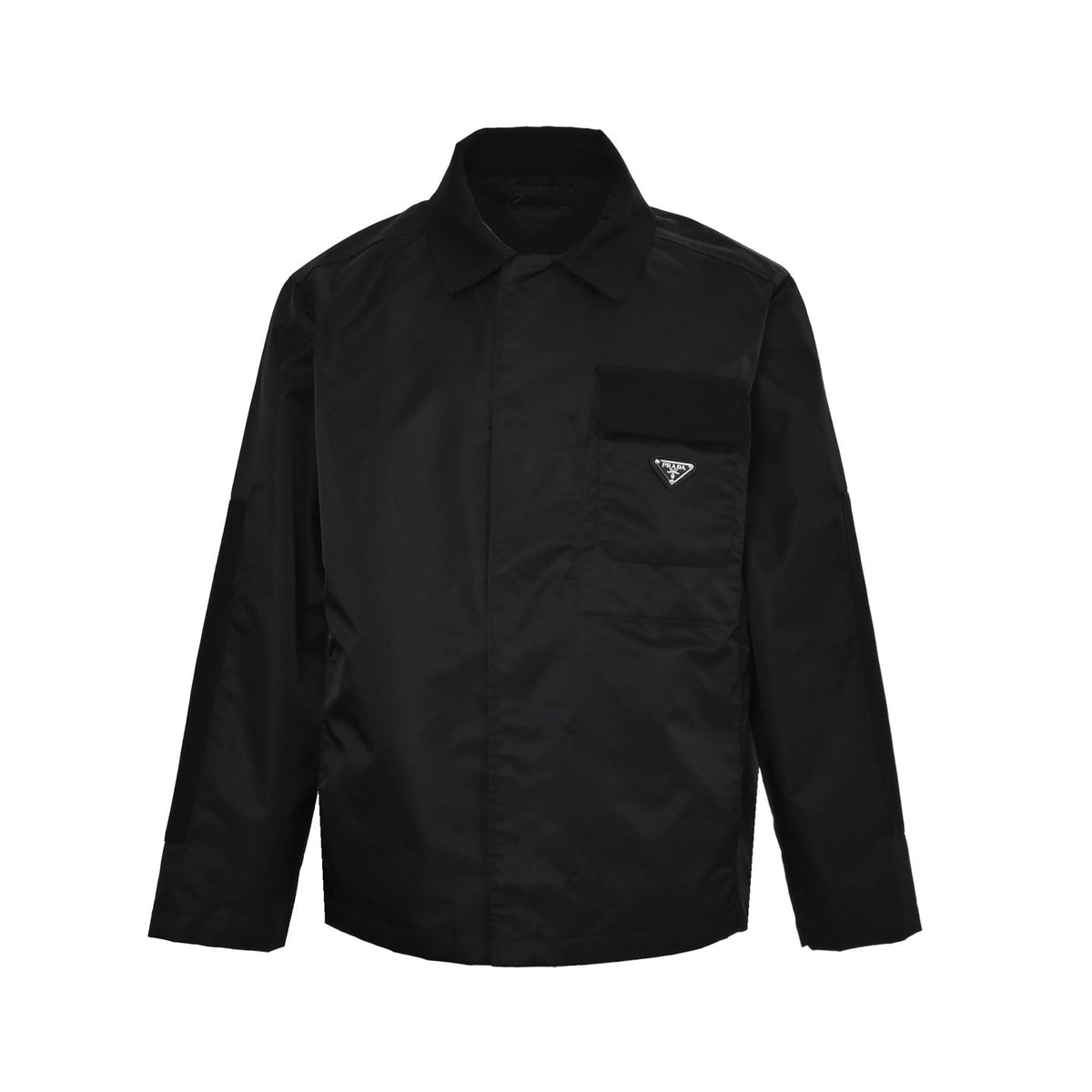 Prada spliced ​​flap pocket nylon jacket