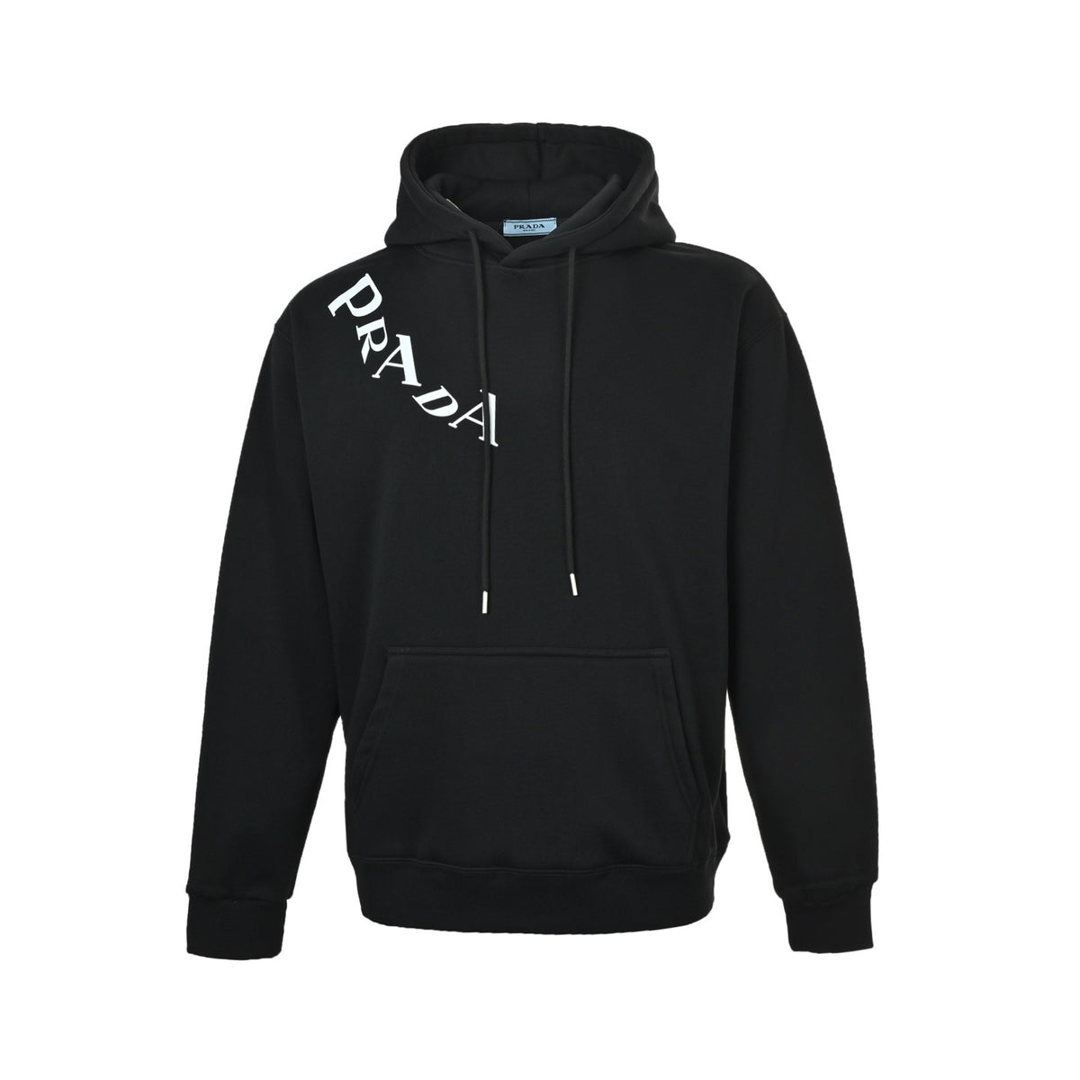 Prada letter logo printed hooded sweatshirt