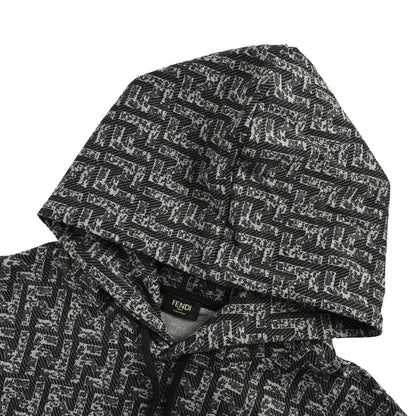 Fendi 25Fw all-over printed double F color matching hooded sweatshirt
