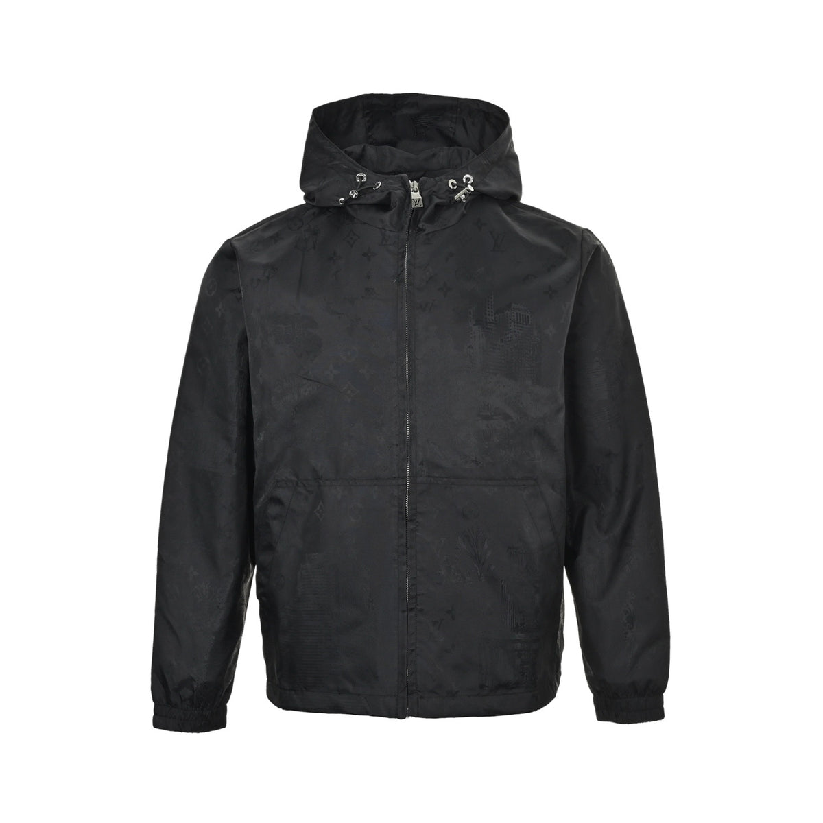 Louis Vuitton 25Fw dog walking dark pattern jacquard windbreaker jacket