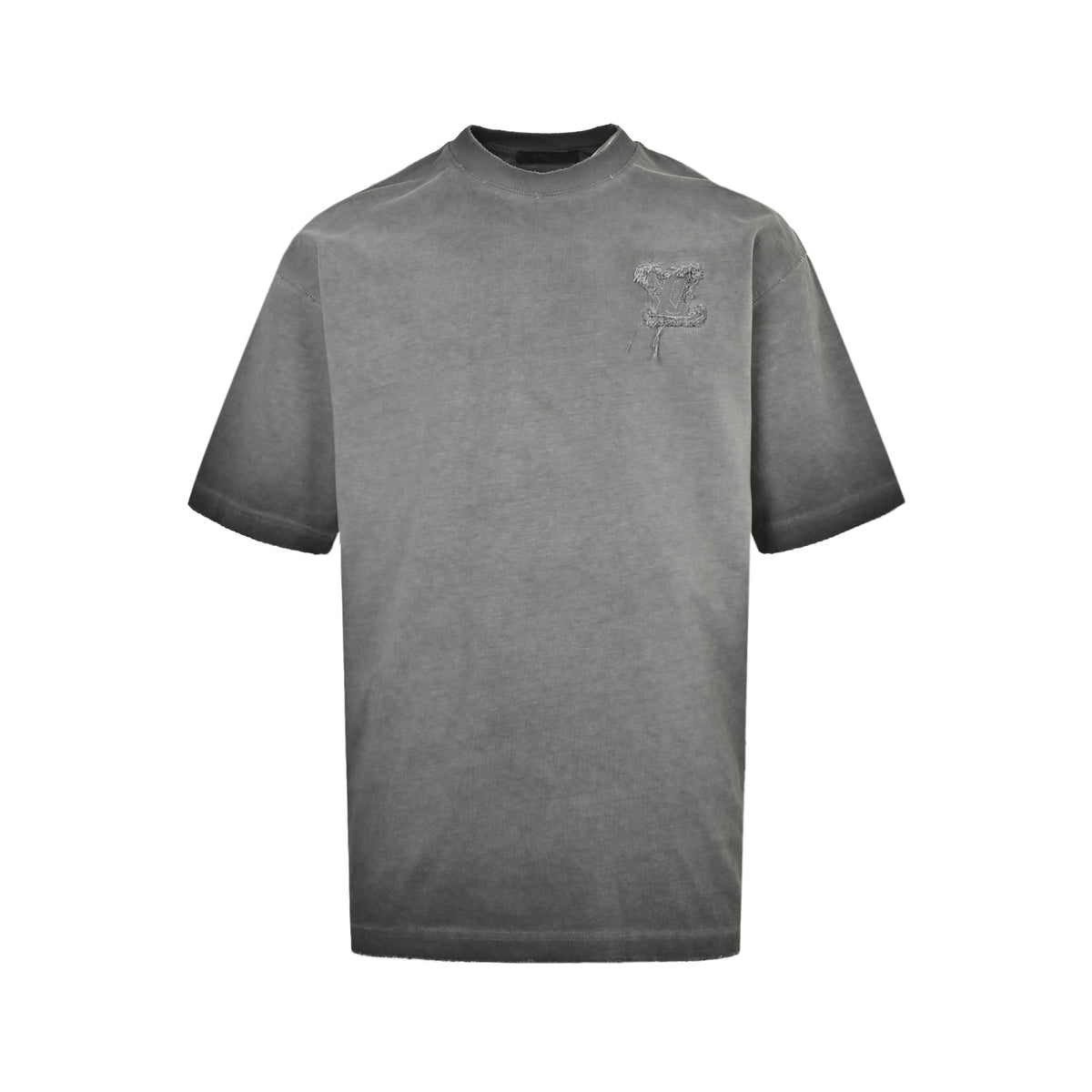 Louis Vuitton 26ss letter logo patch embroidered short sleeves