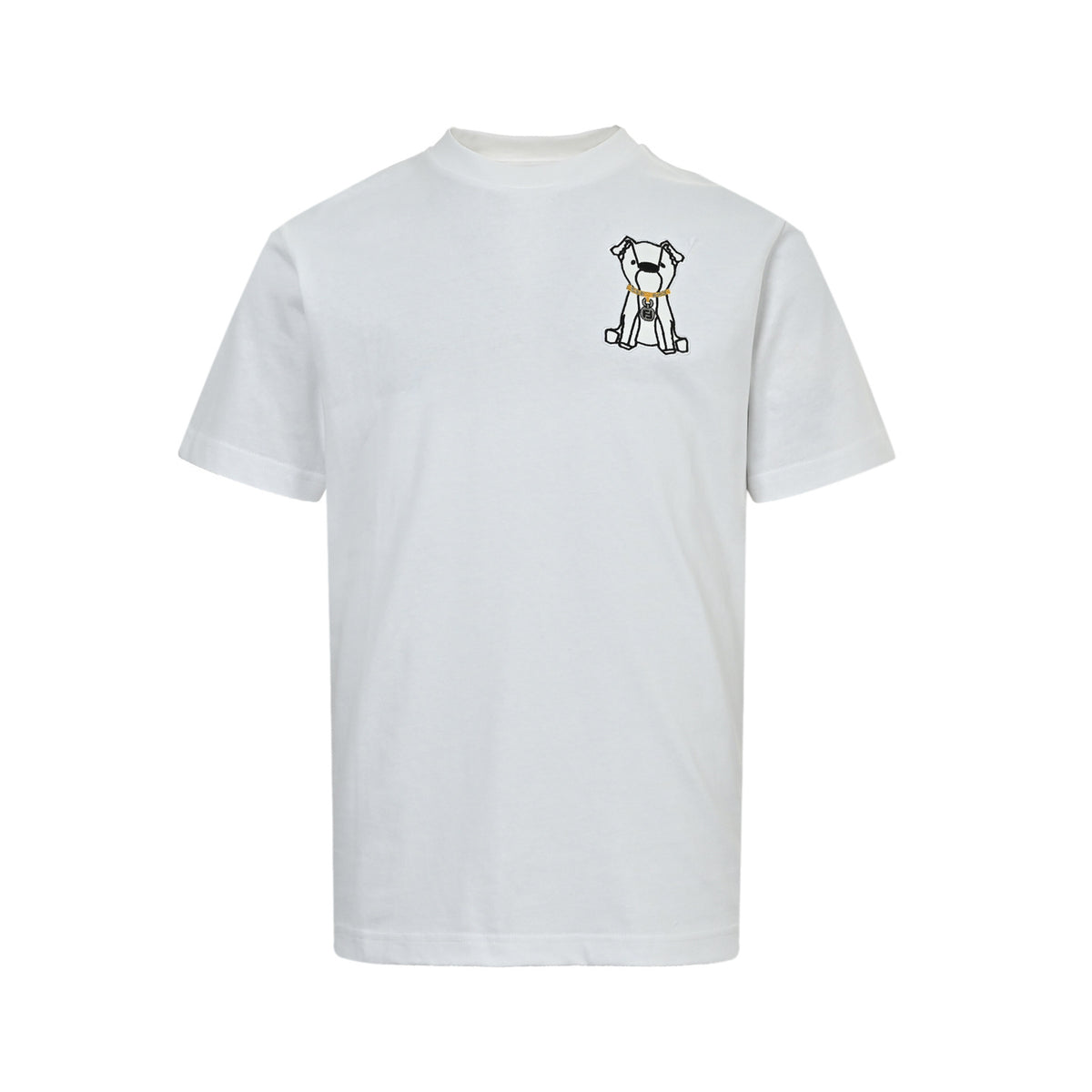 Fendi French Bulldog Puppy Embroidered Short Sleeve