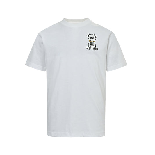 Fendi French Bulldog Puppy Embroidered Short Sleeve