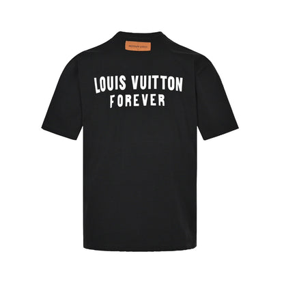 Louis Vuitton 22ss fake pocket letter printed short sleeves
