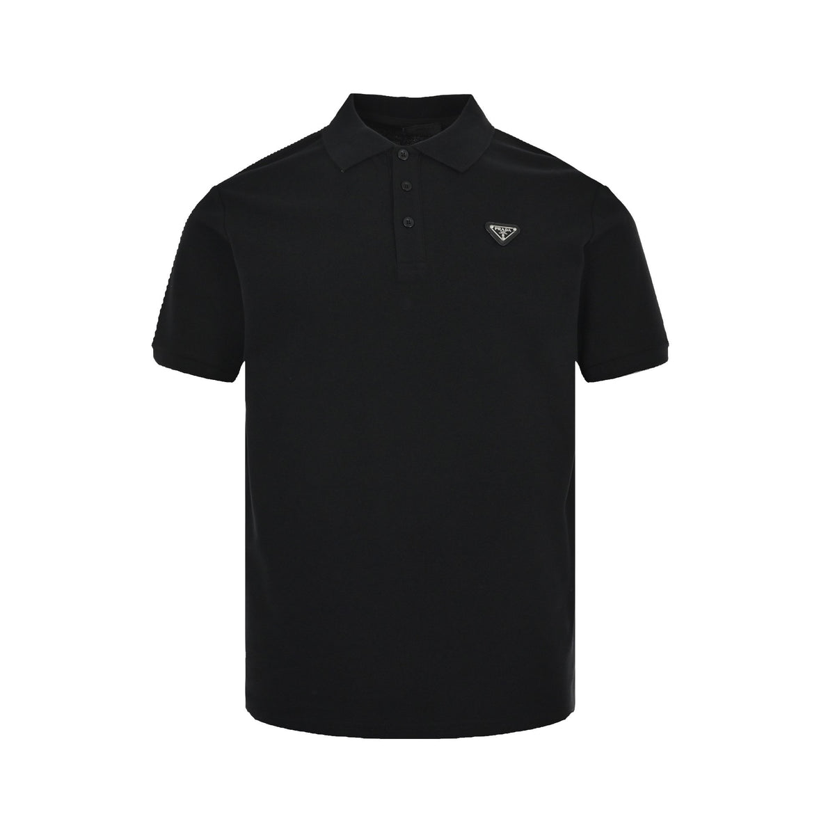 Prada classic triangle logo Polo short sleeves