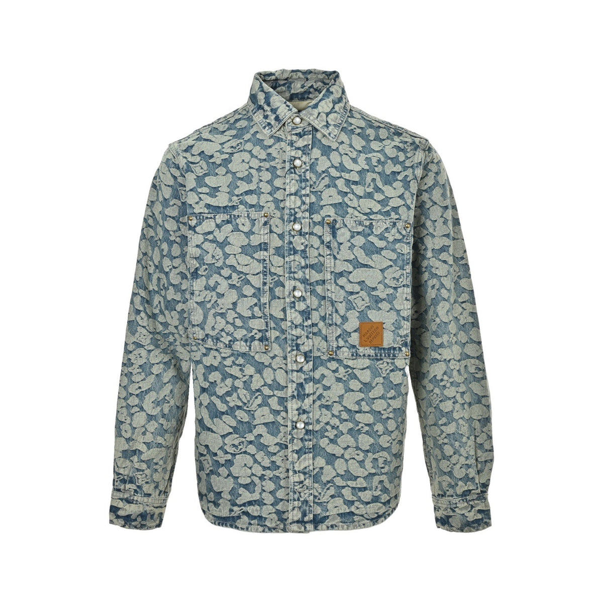 Louis Vuitton Nigo joint style burnt flower work denim jacket