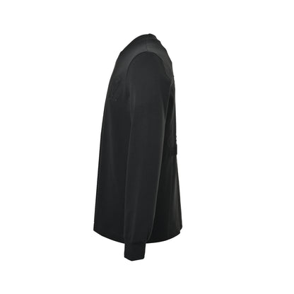 Louis Vuitton dark pattern three-dimensional large logo embroidered long-sleeved T-shirt
