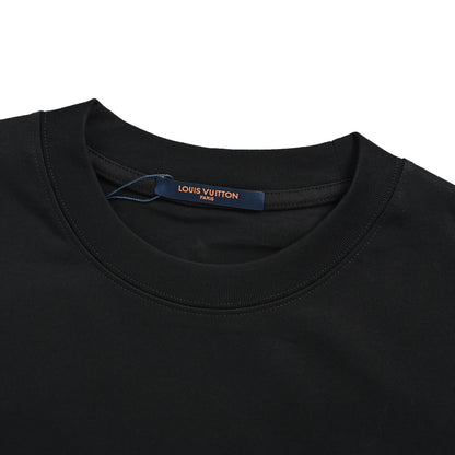 Louis Vuitton 26ss short sleeves with front and rear letter logo embroidery