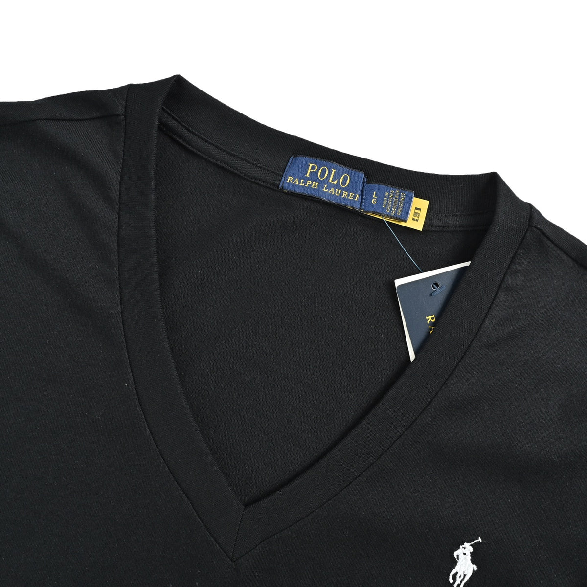 Ralph Lauren Women's V-neck pony logo embroidered short sleeves