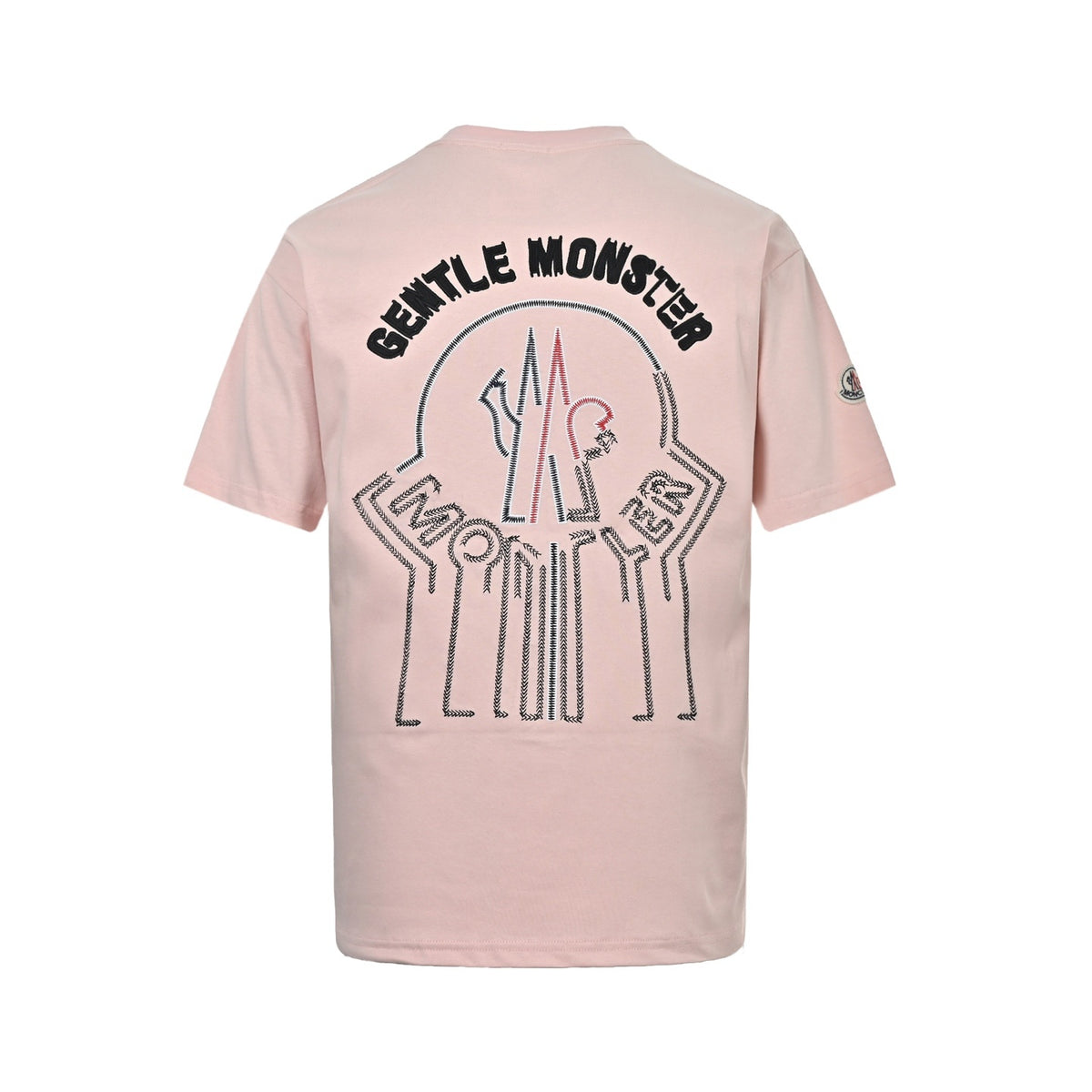 Moncler/Mask 26ss GM joint embroidered logo short sleeves
