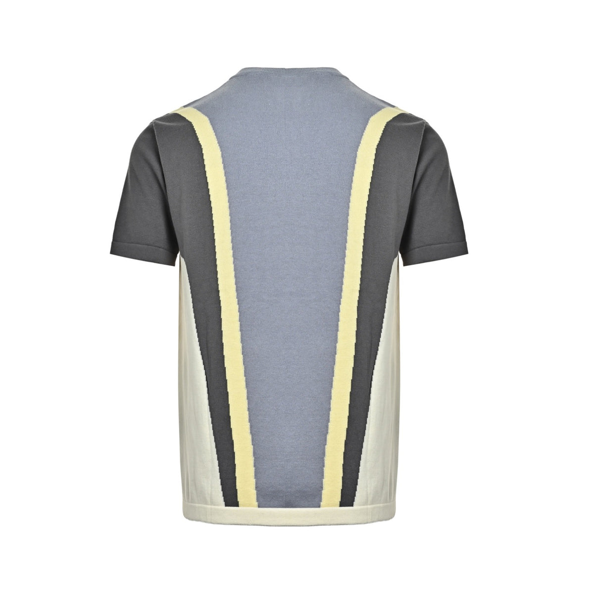 Louis Vuitton logo embossed contrast color stitching knitted short sleeves