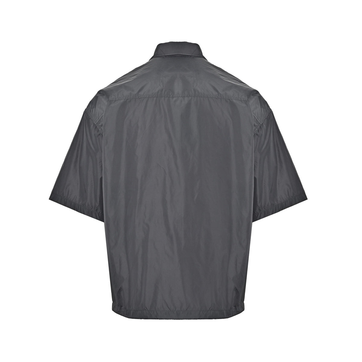 Prada 26ss gray triangle logo pocket short-sleeved shirt