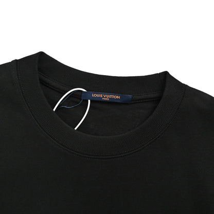 Louis Vuitton 26ss beaded signature letter embroidered short sleeves