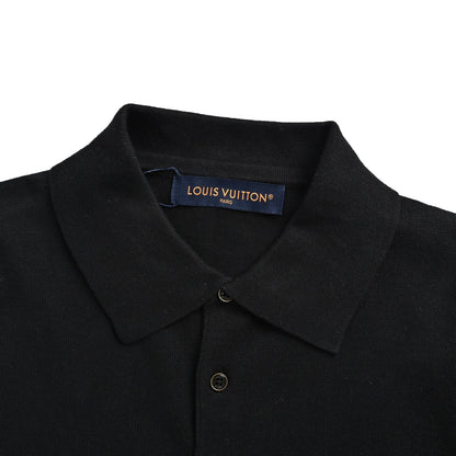 Louis Vuitton leather knitted button polo Polo short